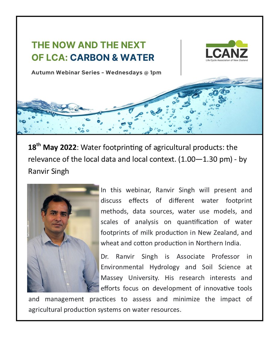 Reminder for the third and final webinar of our #Water series, coming up on Wednesday, 18th May. 
events.humanitix.com/lcanz-autumn-w…