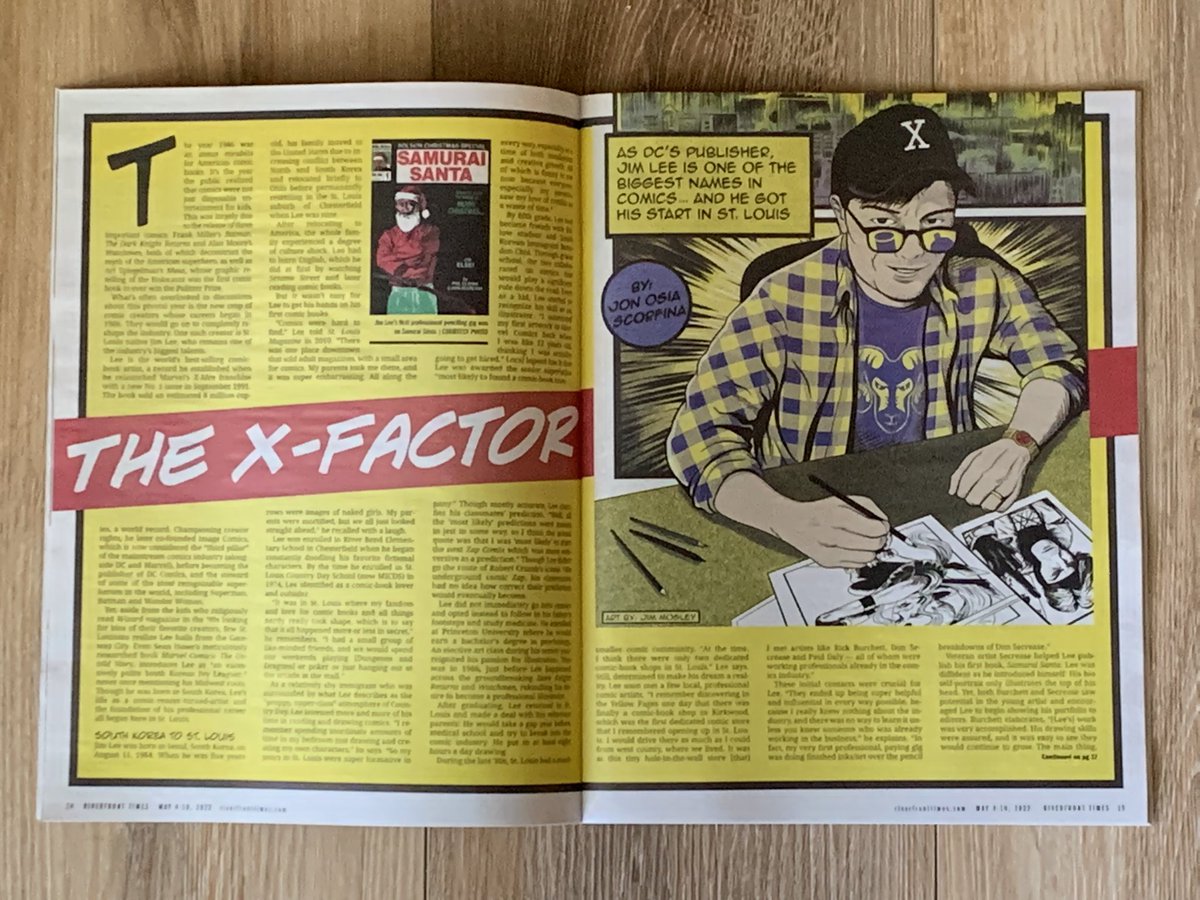 Terrific article on Jim Lee in the <a href="/RiverfrontTimes/">The Riverfront Times</a> this month!! BTW, <a href="/JimLee/">Jim Lee</a>, if you ever want to grace the radio waves here in your hometown of #STL, we’d love to have you on the show!!!