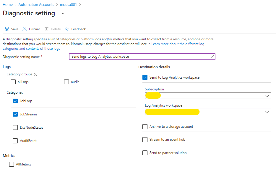 MSTCommunity's tweet photo. When we automate #AzureSQL DB index and statistics maintenance using #AzureAutomation, we can monitor the automation job status by forwarding runbook job data to an #AzureLogAnalytics workspace and then create alert based on #Kusto queries to notify you! https://t.co/UmYB1u4k1U https://t.co/14CDg4k094