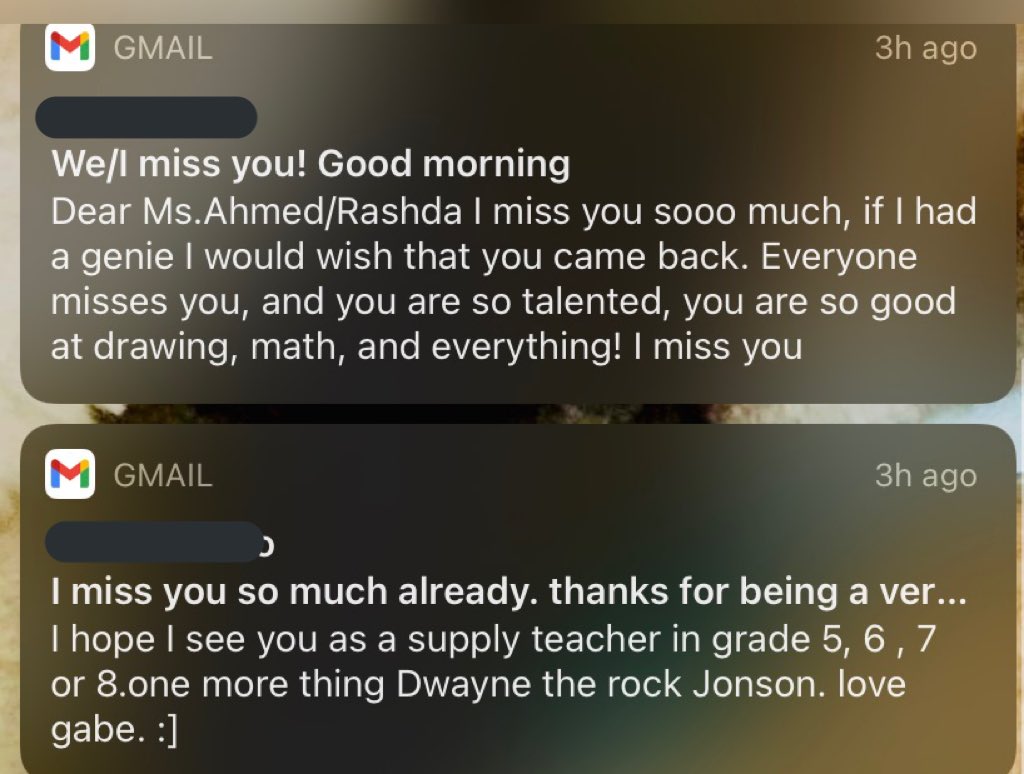 MsAhmedR's tweet photo. Bittersweet feeling. Completed my degree at @yorkuniversity and my placement @afpsyr. Missing the students more than ever! Thank you for all the love this morning ♥️ https://t.co/RFGKEJmp82