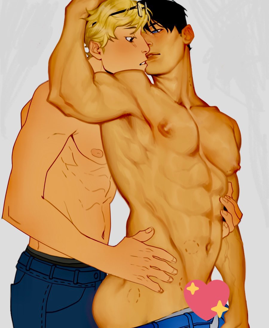 MONANIK2's tweet photo. //CW partial nudity, implied nsfw, tskkg

My crippling mental and physical health won’t let me finish this now but im determined to produce stuff for #thirstytobioweek 2022

So here’s entry nr 1

You can find the prompts @KGHNthirst https://t.co/iNphOEfpGe