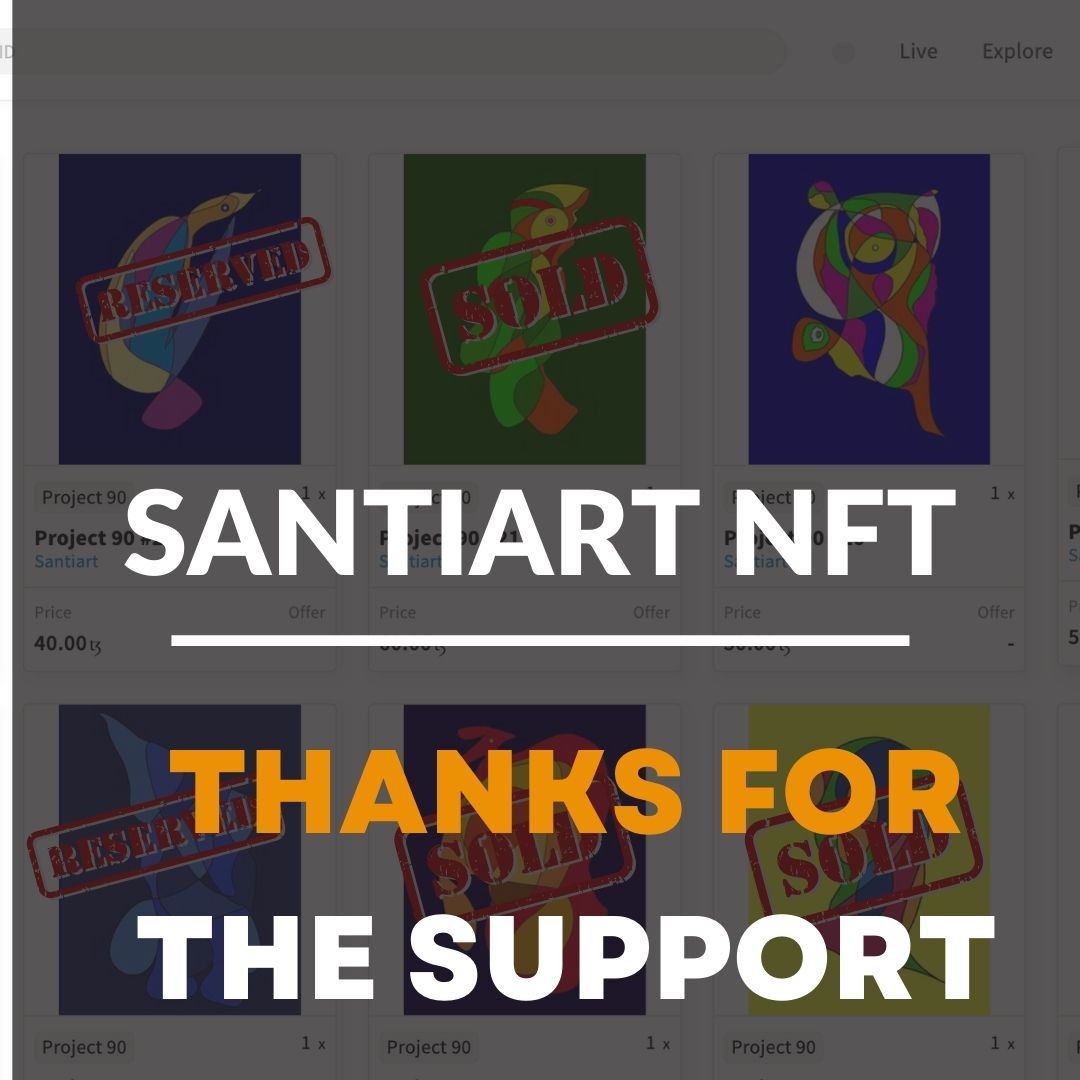 Thanks for the support, check the ones that have been sold and reserved, do not miss the opportunity to buy at the current price.
objkt.com/profile/tz1N3V…

#nftart #nftcommunity #nftcollectors #nftgallery #art #colors