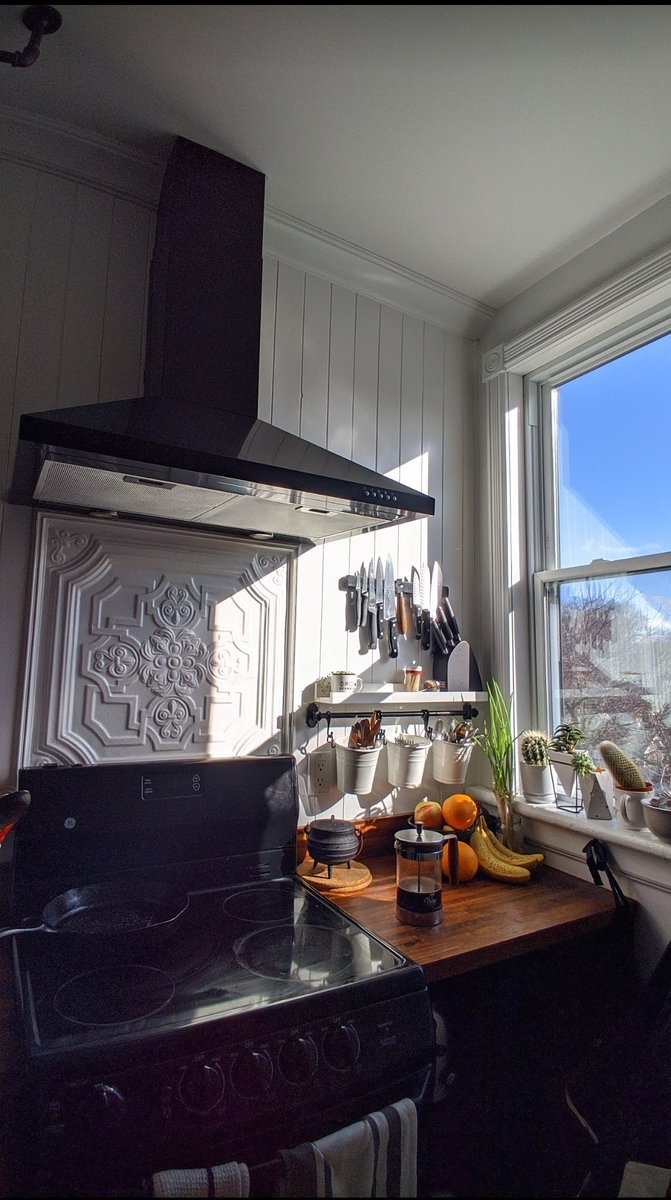 jill_marenger's tweet photo. @Remember_Sarah I also love this opposite side - never thought I'd be a knife strip person but it is actually very convenient to have cutlery and knives not-in-a-drawer https://t.co/jZimVs7JPm