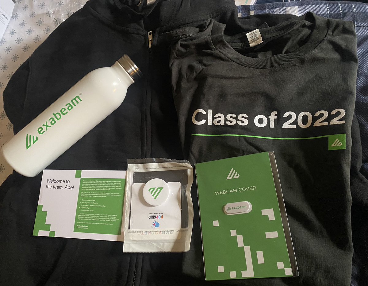 aastha1891's tweet photo. So this also arrived today!
πππ
@exabeam
#exagals #exabeam #seizethebreach https://t.co/AEGY2Lt0JN