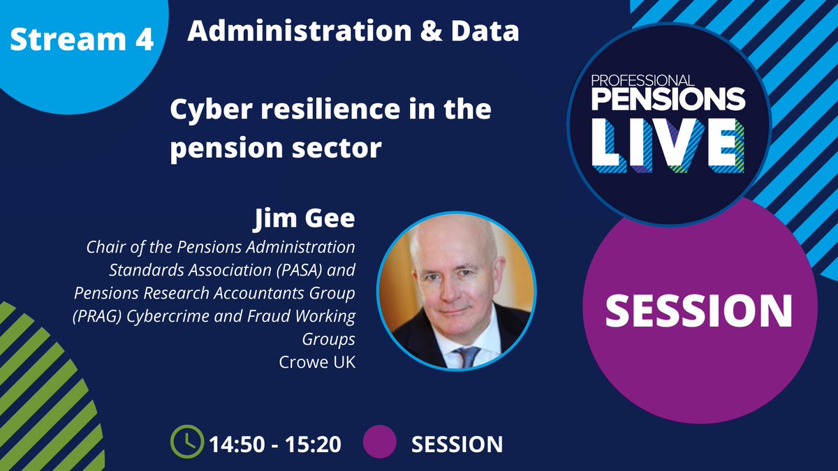 ProfPensions's tweet photo. Don't miss this session starting at 14:50pm with our Media Partner at @PASAtweets - Pensions Administration Standards Association CIC.
#pplive #pensions #finance #financeconference #financeevent #financialservices https://t.co/0pK6GpmAaT