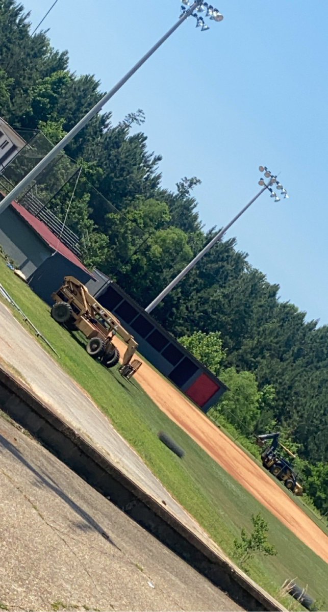 NEHS_Softball1's tweet photo. Can you say excited??? Day 1 of renovations at the Lady Trojan softball field! Fences down! We are so excited about these upgrades to our facilities! #trojanpride 🥎🥎🥎🥎 https://t.co/bxKJVBPUzx
