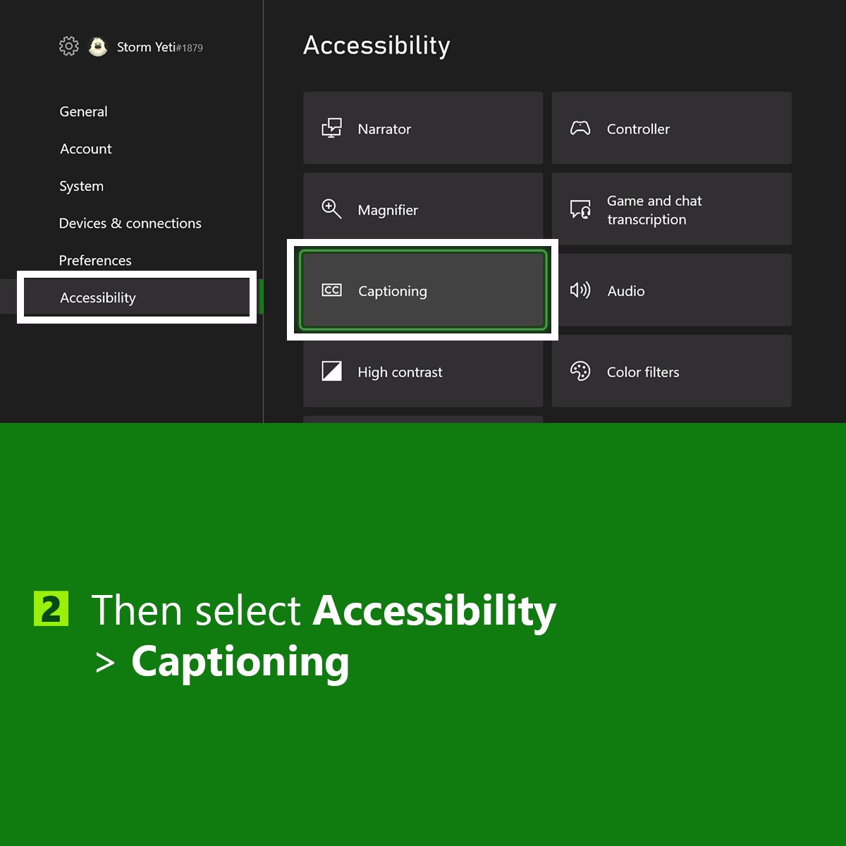 XBOXSupport's tweet photo. There are two types of people: 

Those who use closed captions 
Those who use closed captions and customize it to their wants and needs

Here are ways you can customize your closed captions: https://t.co/Jc8eFSDkF4 https://t.co/4XdzSDTdXN