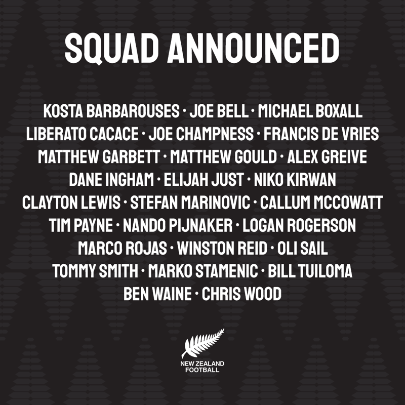 All whites squad announced for the <a href="/FIFAWorldCup/">FIFA World Cup</a> Intercontinental Play-Off next month in Qatar 💪