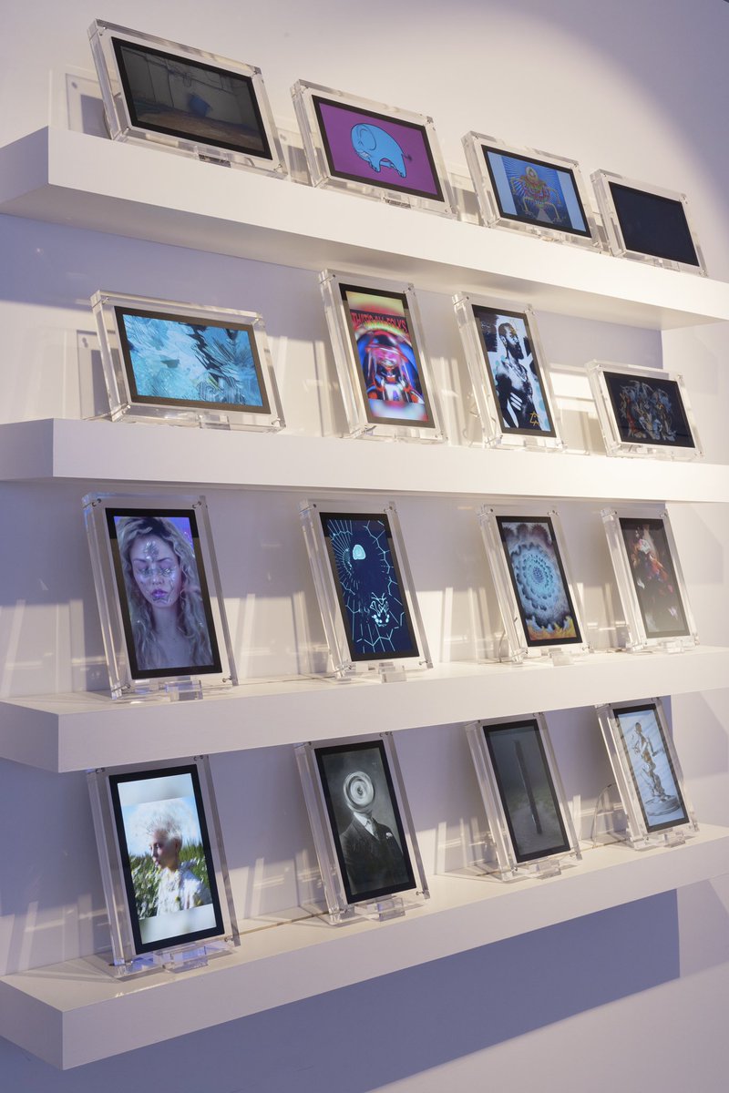 Huge thanks to <a href="/infiniteobjects/">Infinite Objects</a> for creating these wonderful displays for out NFT ART BIENNALE exhibit at #venicebiennale 🔥✨

Thank you for collaborating with us all over 🌍 You guys really show the possibilities of bringing the digital to the physical world⚡️🤘🏽