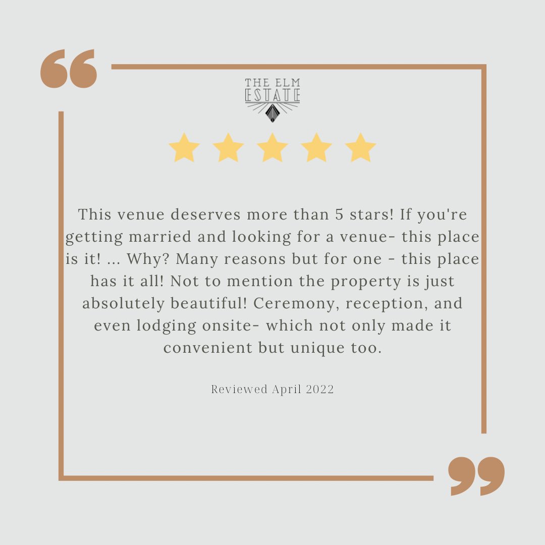 Did you know The Elm Estate offers a space for more than just weddings?! With a 300 person indoor capacity, we're a great option for corporate event or private parties! Reach out to the team and we'll be more than happy to see what we can do for you! Link in the bio for more info