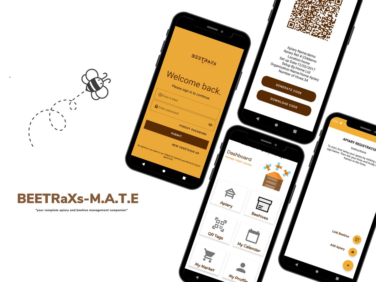 We are still committed to transforming how beekeeping is done in Africa by leveraging technology and data. Follow us and get to be the first to try out our new mobile apiary and beekeeping app.