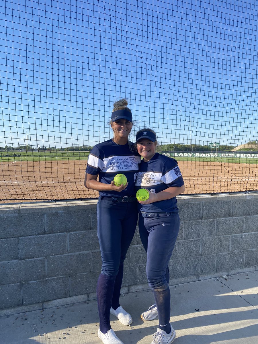 NapSoftball20's tweet photo. Congratulations to olivia bump and miranda bachman on hitting BACK TO BACK HOMERUNS https://t.co/4doLafpBP3