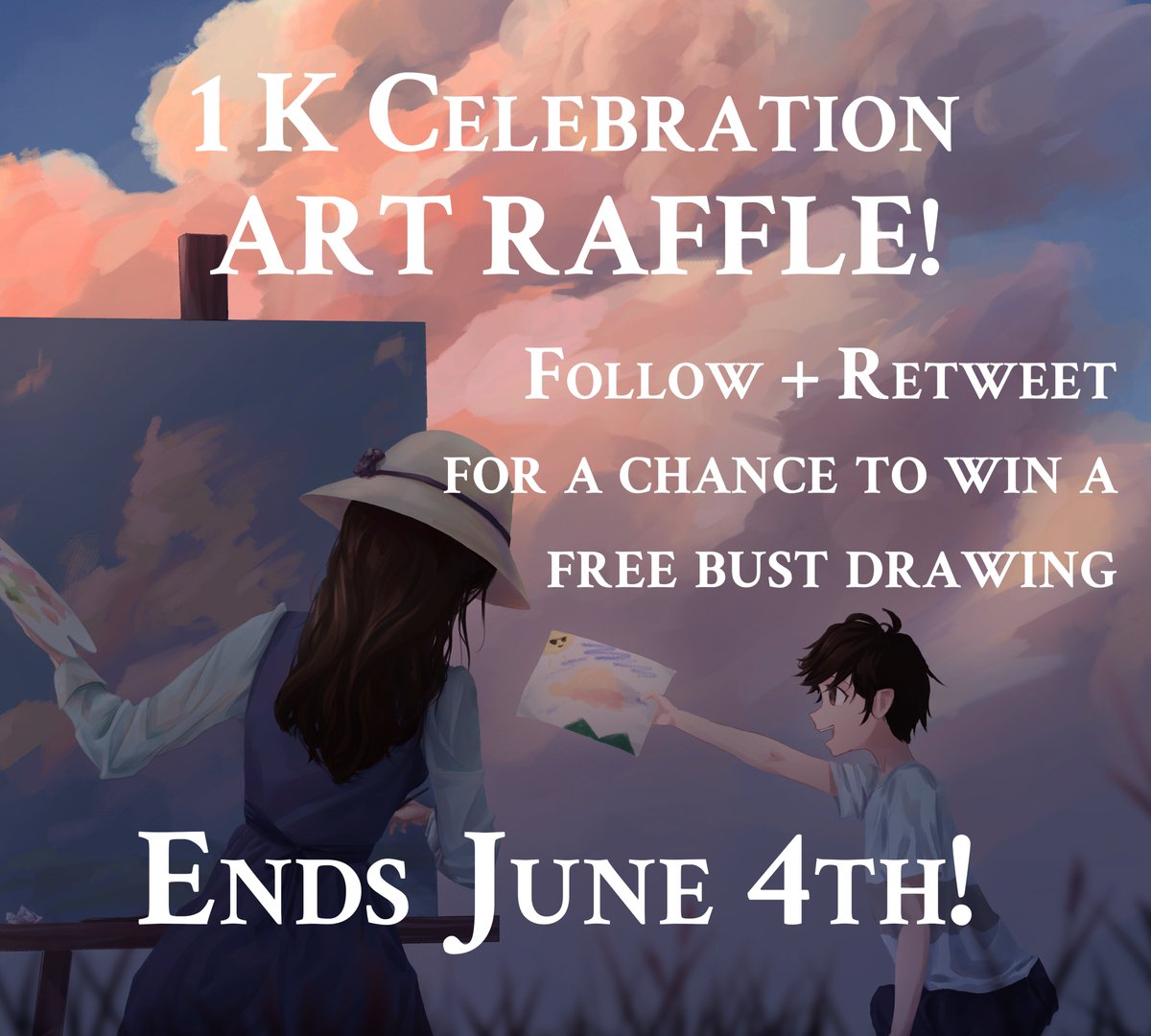 fmeng__'s tweet photo. For celebrating 1k, I'm hosting an #artraffle !
Prize: a free rendered bust drawing
Rules: Follow and retweet to enter
Comment for an extra entry!

Ends June 4th, and I will dm the winner that weekend
Thank you again for your support!
#artgiveaway https://t.co/tsii525dc3