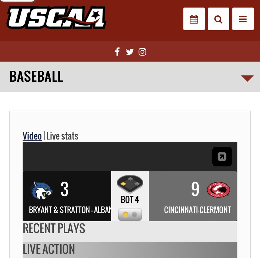 blainekelley's tweet image. @UCC_Baseball is pulling away in the 4th #SmallCollegeWorldSeries ⚾️ @USCAA