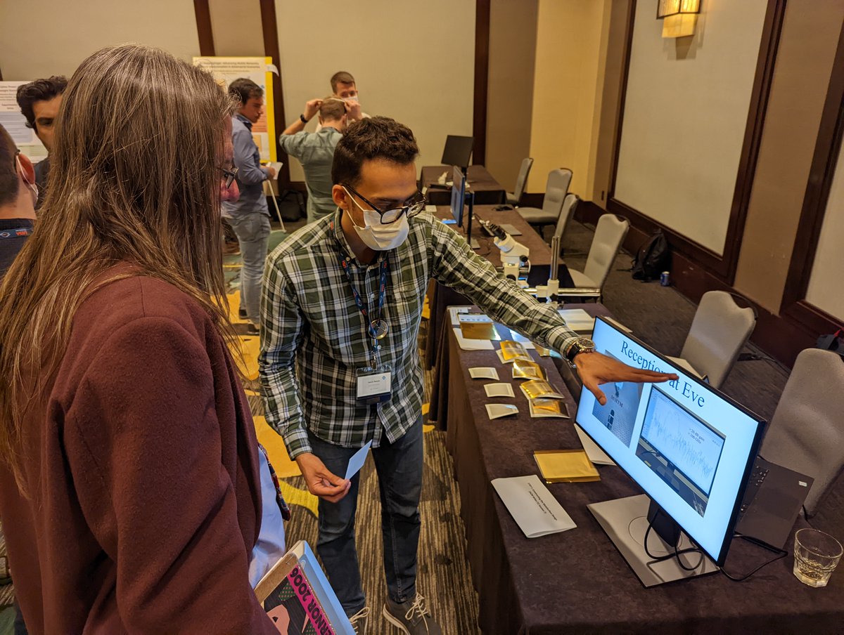 acm_wisec's tweet photo. We have some amazing posters and demos at #WiSec2022. Live streaming starting soon: https://t.co/XaGdhiNwvH https://t.co/NG1WpFyFZj