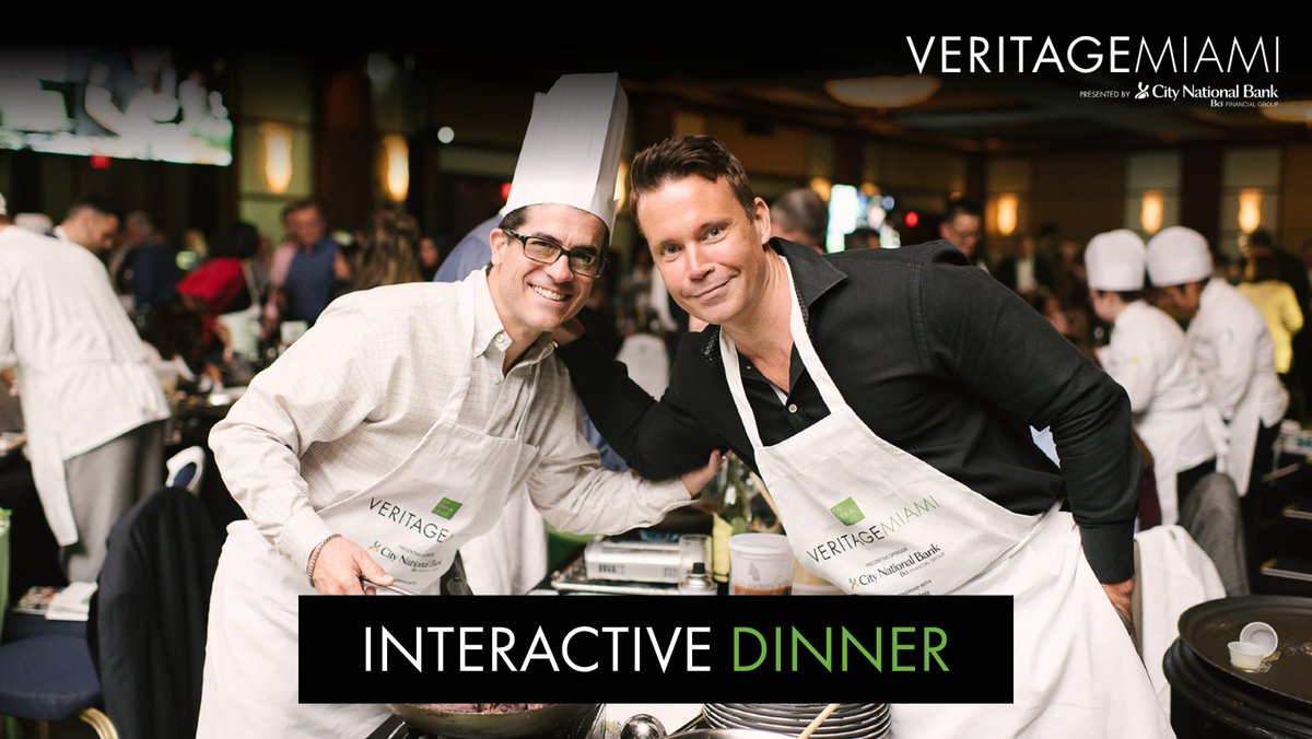 VeritageMiami's tweet photo. There are only a few days left to the signature event of #VeritageMiami, #InteractiveDinner! Not only will guests cook alongside 3 celebrity chefs + enjoy plenty of wine, they'll be helping support @UnitedWayMiami.
See you on 5/20! Online auction is live https://t.co/ucyLm4ydtR https://t.co/t77KZ5otbd