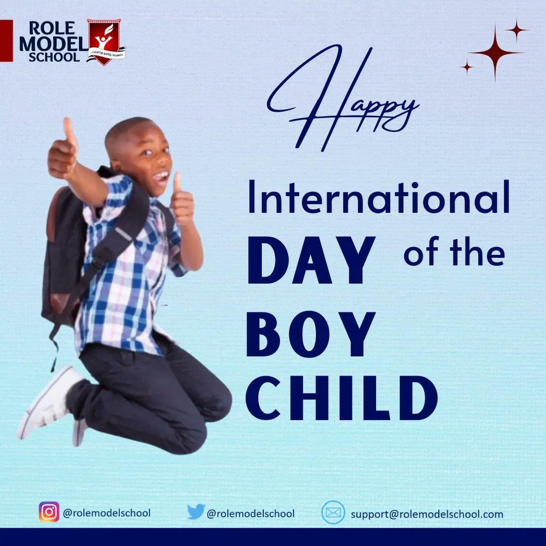 A day to remind parents and guardians of the need to ensure proper education for the Boy Child; & groom him in a godly way, imbibing respect, love, diligence, patience, faithfulness, generosity, & other important virtues. #InternationalBoyChildDay #raisinggodlyleaders #Daystarng