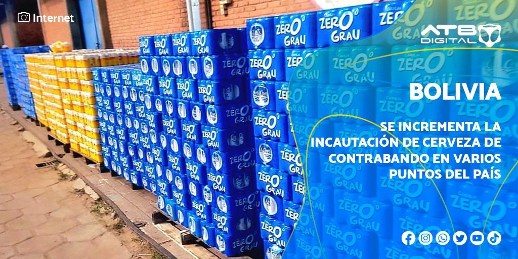 EnConexionbol's tweet photo. Durante la primera semana del mes de mayo, los comisos de bebidas alcohólicas de #contrabando, entre las que se cuenta una gran cantidad de cerveza, se #incrementaron con relación a los cuatro meses precedentes. https://t.co/w2TPpQ9QpN