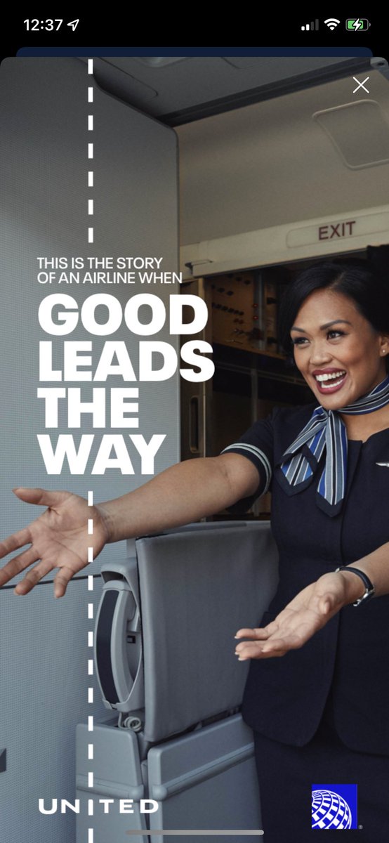 thebrandmodel's tweet photo. “It’s a rescue story to save a connecting flight… This story doesn’t have an ending…”#GoodLeadsTheWay #MyUnitedJourney @united https://t.co/sGjxALw2tQ
