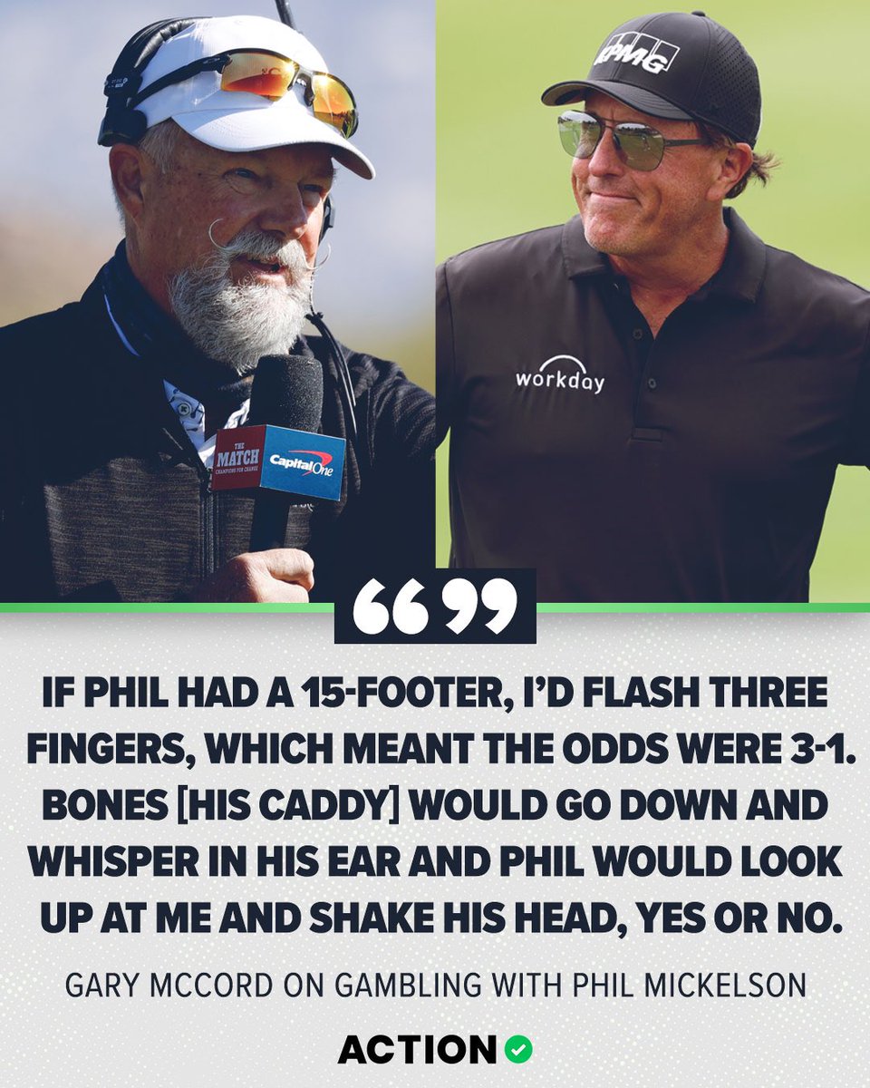 PropSwap's tweet photo. Phil Mickelson: action junkie 😅 (h/t @ActionNetworkHQ) https://t.co/841wDPfdfv