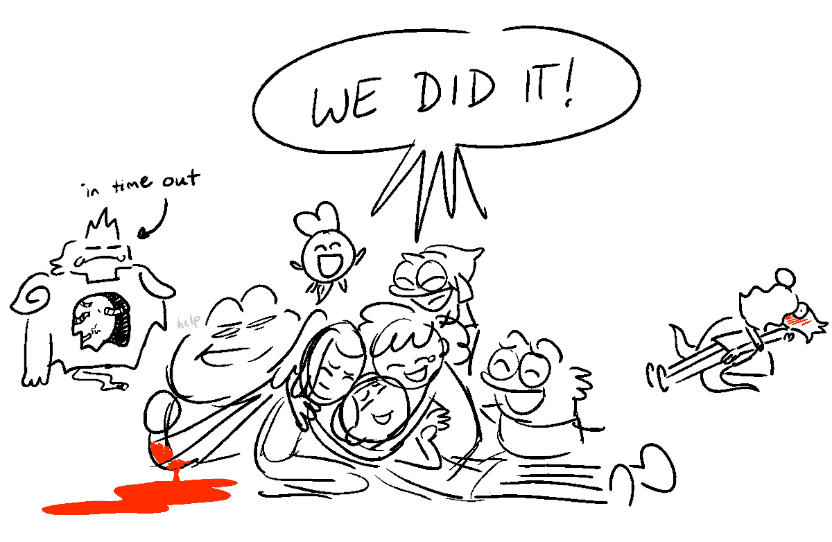 To wrap this up, here's a very serious no-nonsense drawing i did after the script table read 
