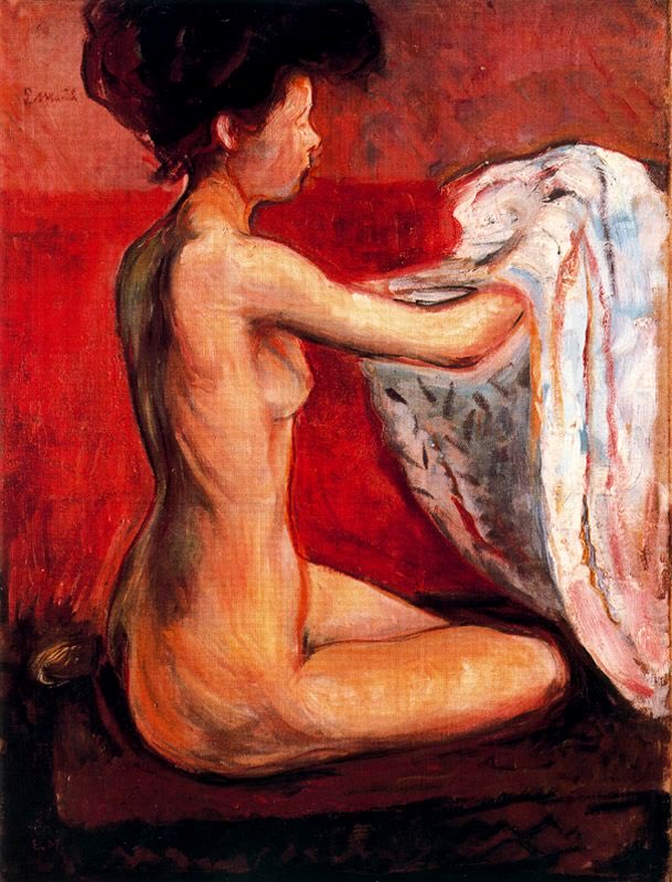 Arteymas_'s tweet photo. Desnudo de París, 1896, Edvard Munch https://t.co/3v9d95Bht3