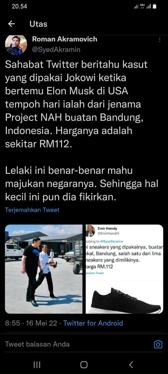 MurtadhaOne1's tweet photo. Cuitan2 netijen Malaysia yg ngiri dgn Indonesia krn pak Jokowi bertemu dgn Elon Musk.... https://t.co/owPxtJtf7v