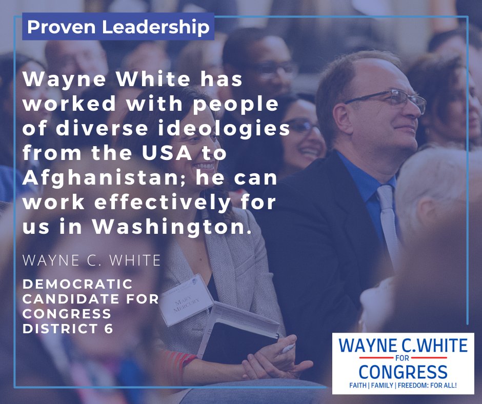 WayneForGeorgia's tweet photo. In Congress, we need proven leadership to take action and get things done. Vote for Wayne C. White for District 6!
#WayneForGeorgia #GA06 #ProvenLeadership #DefendingYourRights #DemocratsDeliver https://t.co/sUcmaG3NkE