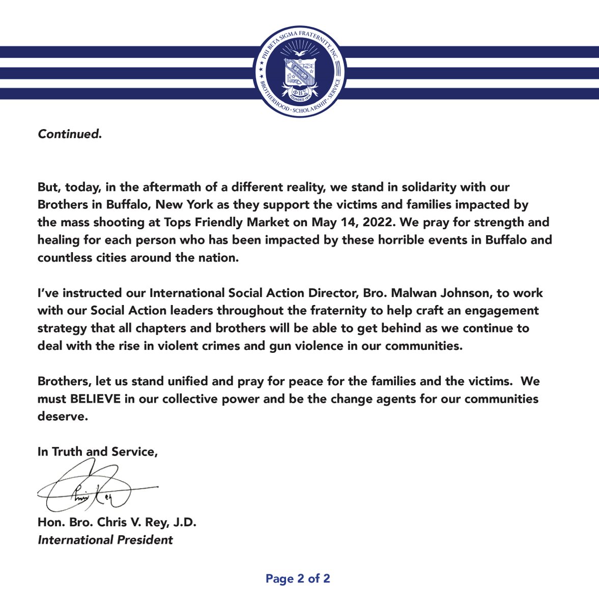 pbs_1914's tweet photo. Phi Beta Sigma statement on the Mass Shooting in Buffalo, NY. 

#pbs1914 #Sigma108 https://t.co/kPqUvZw826