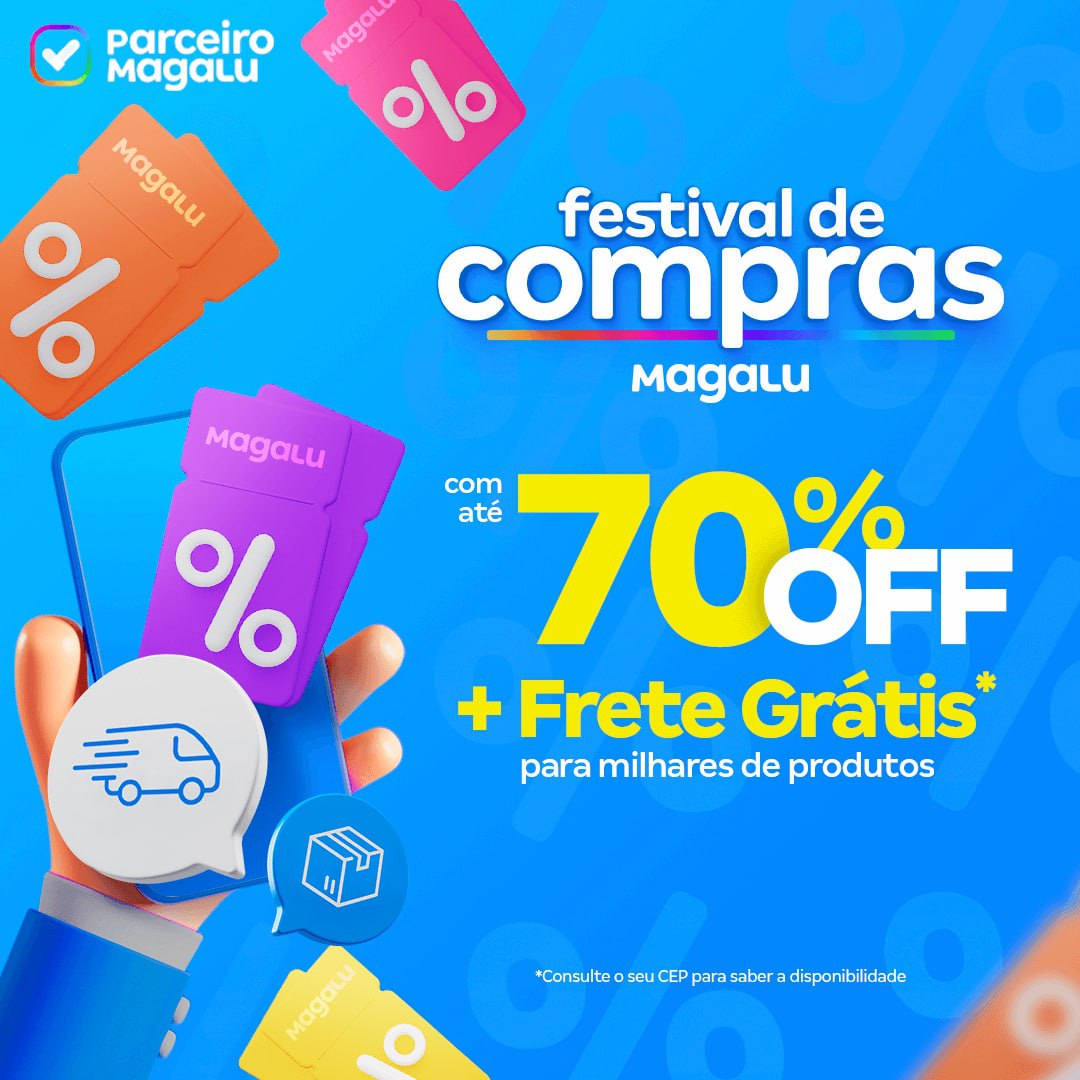 MegaOfertas_'s tweet photo. FESTIVAL DE COMPRAS COM FRETE GRÁTIS NO PARCEIRO MAGALU!

Confira: https://t.co/MlgGZ1cZFS https://t.co/WQEu4GQoZh