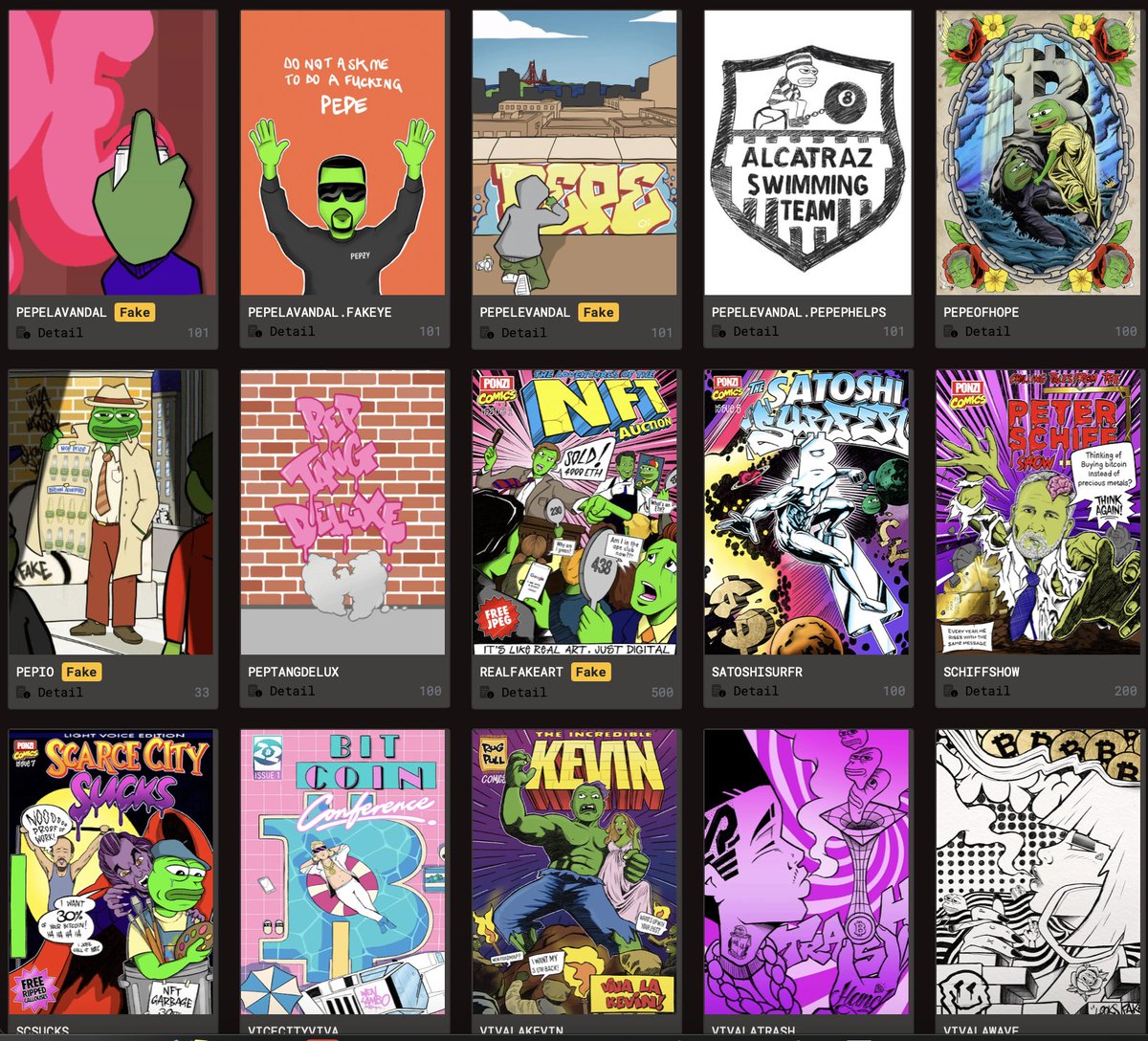SuperRareRares's tweet photo. Just a sample of the body of work from this consistent and prolific artist.

https://t.co/hxlPRVWU0r for the drop, starting tomorrow. https://t.co/Dk9AK5xay6