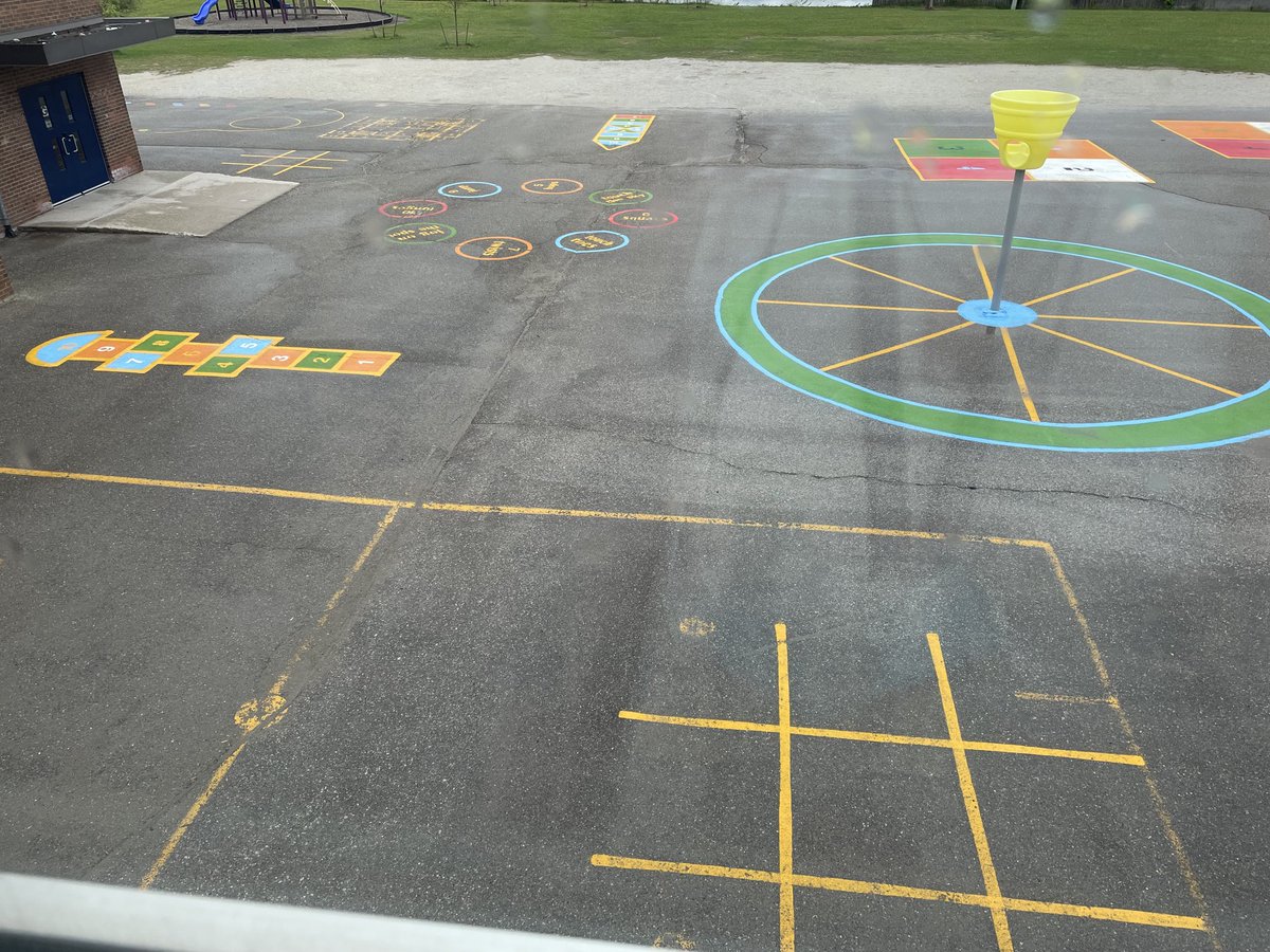 Take a look at our back pavement. Colourful and inviting!!