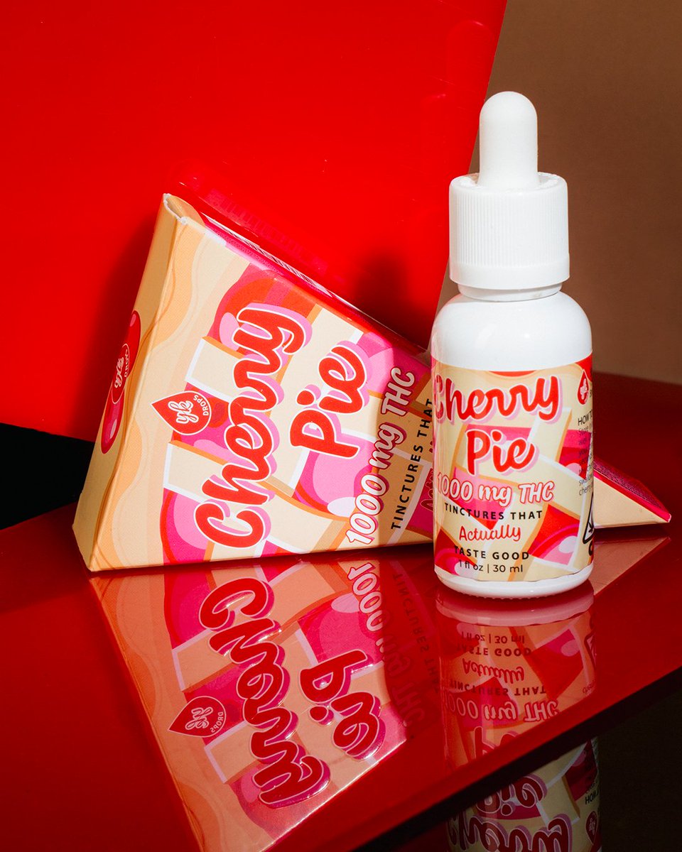 You can always go for a piece of cherry pie, especially @yummikarma's way.⁠
⁠
Made with natural flavors and no sugar added, Cherry Pie Tincture Drops taste like the real thing, just with an elevated bonus! 

CA Retail License #C10-0000702-LIC⁠