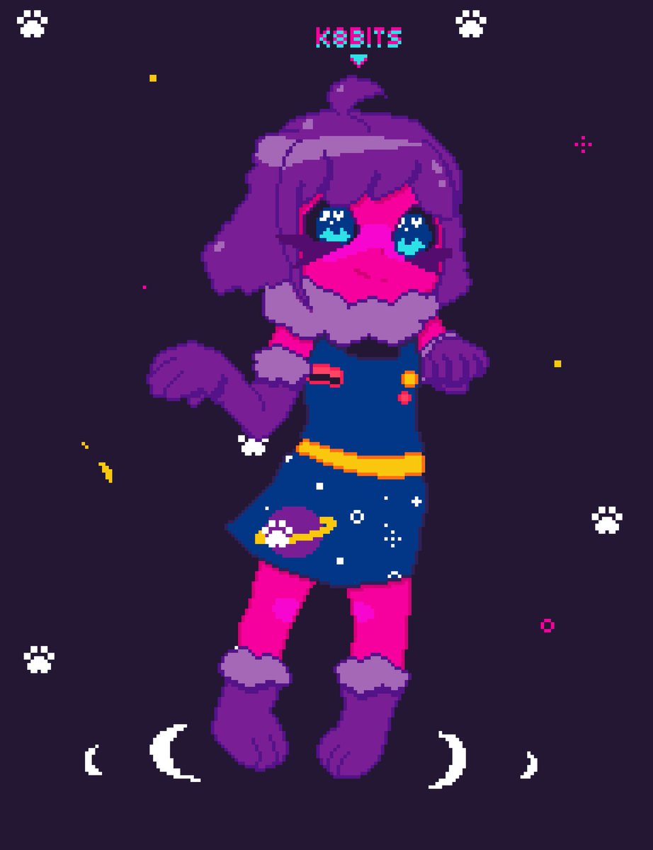 K8bits's tweet photo. A friend told me I should make a kemono of myself, so here it is, Kemono K8. (◕‿◕)

#Kemono
#ケモノ
#PixelArt
#ドット絵 https://t.co/IAdxxnkfeR
