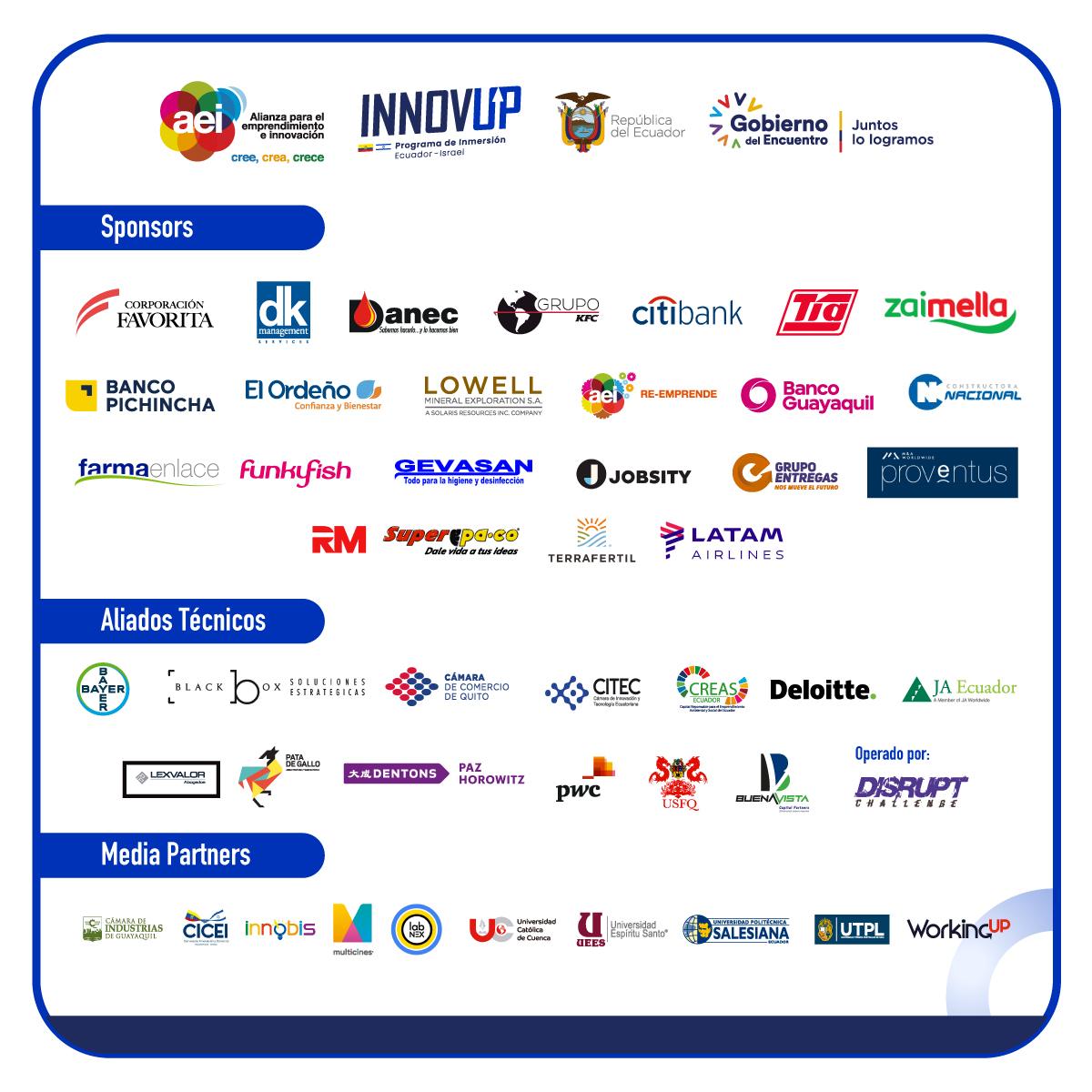 aeiecuador's tweet photo. Agradecemos al ex administrador de portafolio de inversiones de @OurCrowd. A Alan Hofman, autoridad de #innovación de Israel, y a #Biohouse. https://t.co/cUukkNuuP4