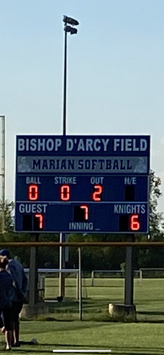jgscsoftball's tweet photo. Lady Falcons 7 Marian Knights 6 Final https://t.co/ftmoA9ilxK