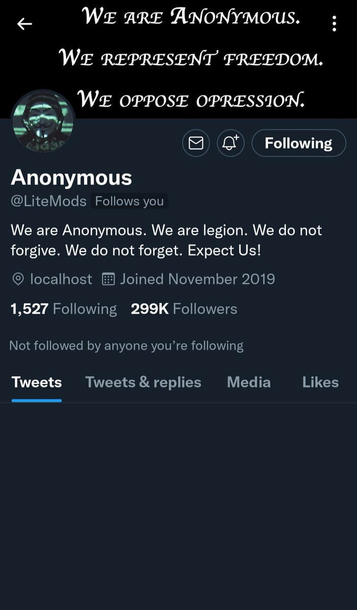 Twitter lets war criminals stay on the platform but continues to censor #Anonymous accounts

@TwitterSupport suspends a very active Anonymous (@LiteMods) account with 300K followers for exposing pro-Russian phone numbers obtained by infiltrating a WhatsApp group. Stop Censorship!