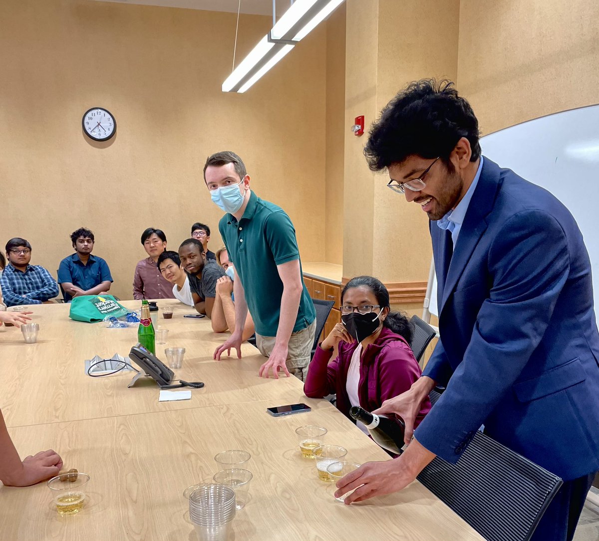 kiharalab's tweet photo. Sai successfully defended his PhD thesis today. Congratulations, Dr. Maddhuri!! https://t.co/SrUstAXGbY