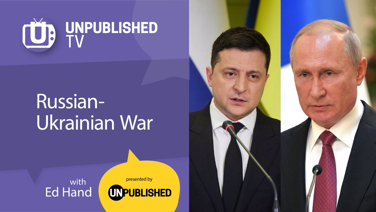 unpubmedia's tweet photo. TONIGHT on #UnpublishedTV: The Russian-Ukrainian War: Is it Genocide? 8 pm EDT | 5 pm PDT https://t.co/10VrQgfhZh Guests: @JP_Peacekeeping, @EnglerYves, @CU_NPSIA, @WesternuPoliSci Hosted by @EdHandMedia #RussianUkrainianWar #RussianWarCrimes #UkraineRussianWar https://t.co/LYs2178F1I