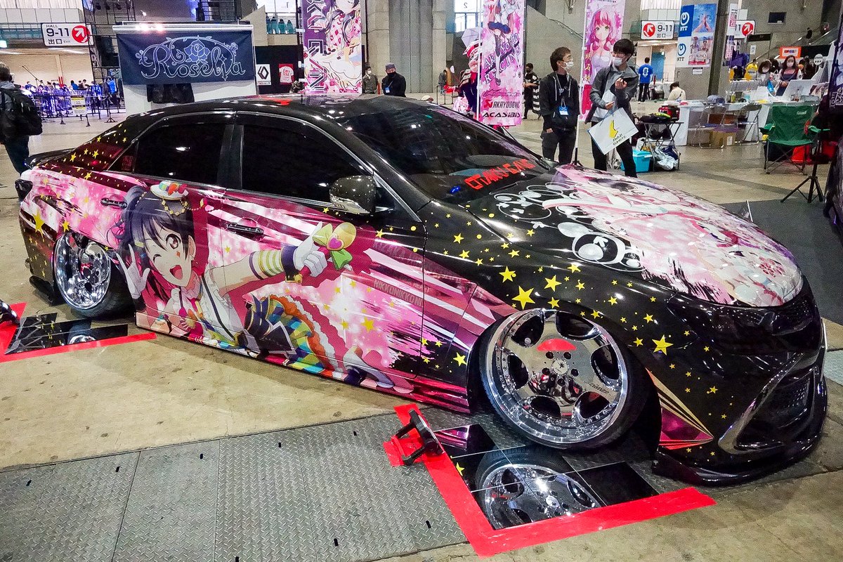 hamaxgoon's tweet photo. おはようございます！
このマークXの痛車、
凄かったなあ🌸
#痛車 #itasha #decocar https://t.co/zSPy4HYCid