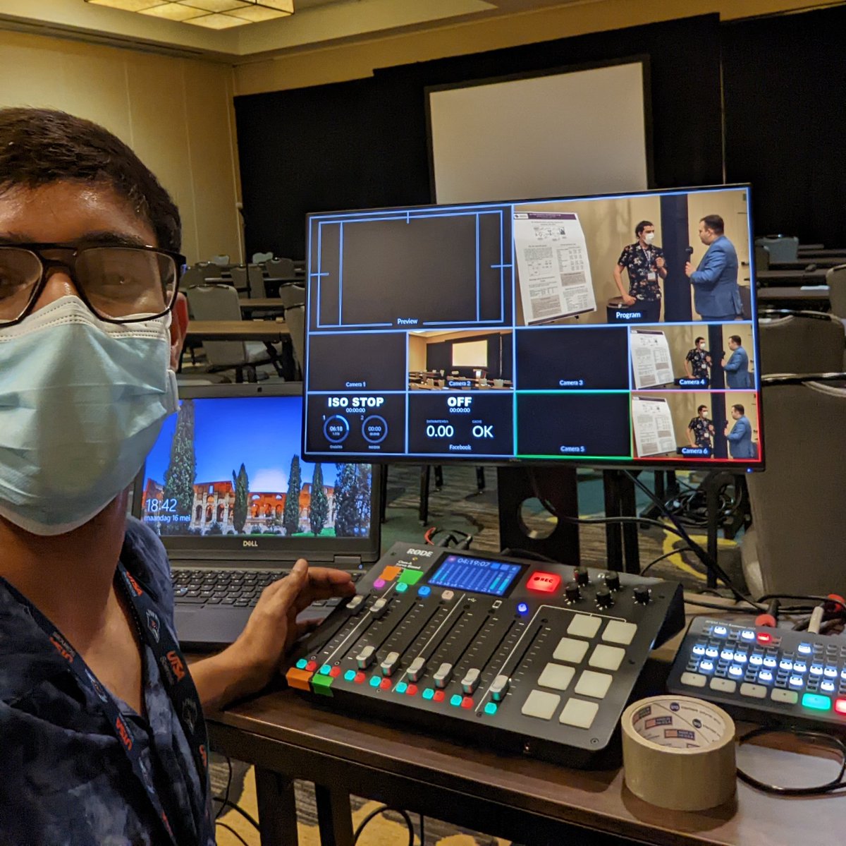 anindyamaiti's tweet photo. Mixing at #WiSec2022. Shout out to @e_tews and @the_usual_dread for setting up the live streaming! https://t.co/3xJqQBqRSj