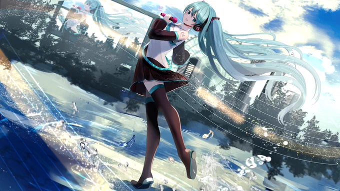 こちらのイラストを『piapro × LIVE DAM Aiカラオケ背景イラスト大募集』 にて採用していただきました!
ありがとうございます!

7月より、 LIVE DAM Aiでボカロ曲を歌った際に流れます!😌よろしくお願いいたします🙌
(自分で歌ってるときに出ると吹くあれ) 