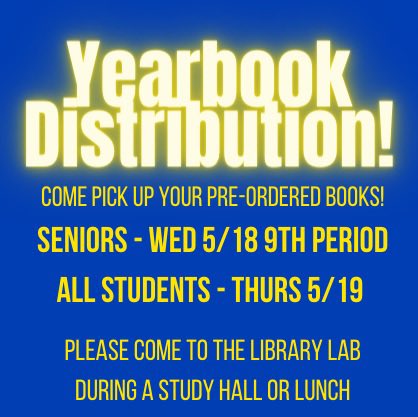 SweetHomeYBK's tweet photo. We are so excited to share this year’s yearbook with you!  Distribution will take place this week Wed and Thurs. https://t.co/ghS4rIL11P