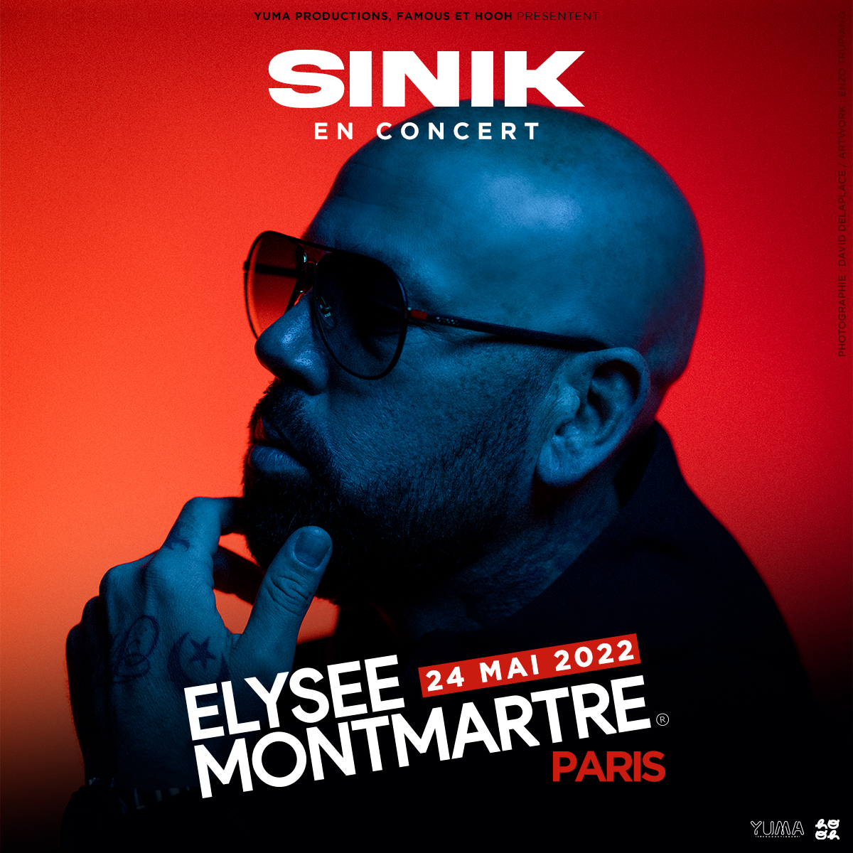 Avec <a href="/yumaprod/">Eric B</a>, on t'invite au concert de <a href="/SinikOfficiel/">SINIK OFFICIEL</a>  à l'<a href="/elyseemofficiel/">Elysée Montmartre</a> 🔥🔥
Envoie NOM + PRENOM à concourslbpu@gmail.com et repars avec tes places 😉 (1er arrivé, 1er servi !!)

#invincible #concours