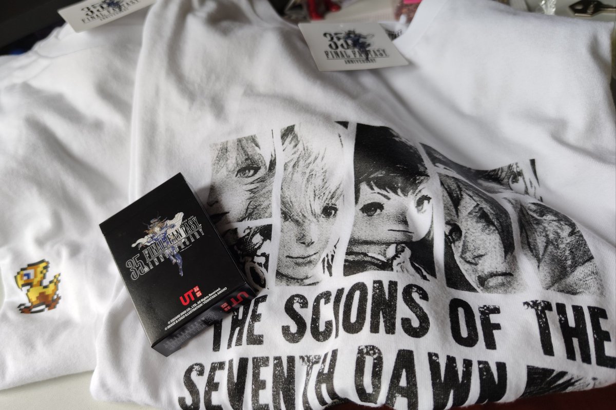 SleebyKuro's tweet photo. Got my uniqlo ff shirts!

#FFXIV #FinalFantasyUT #UniqloUT https://t.co/3vFWaAatdn