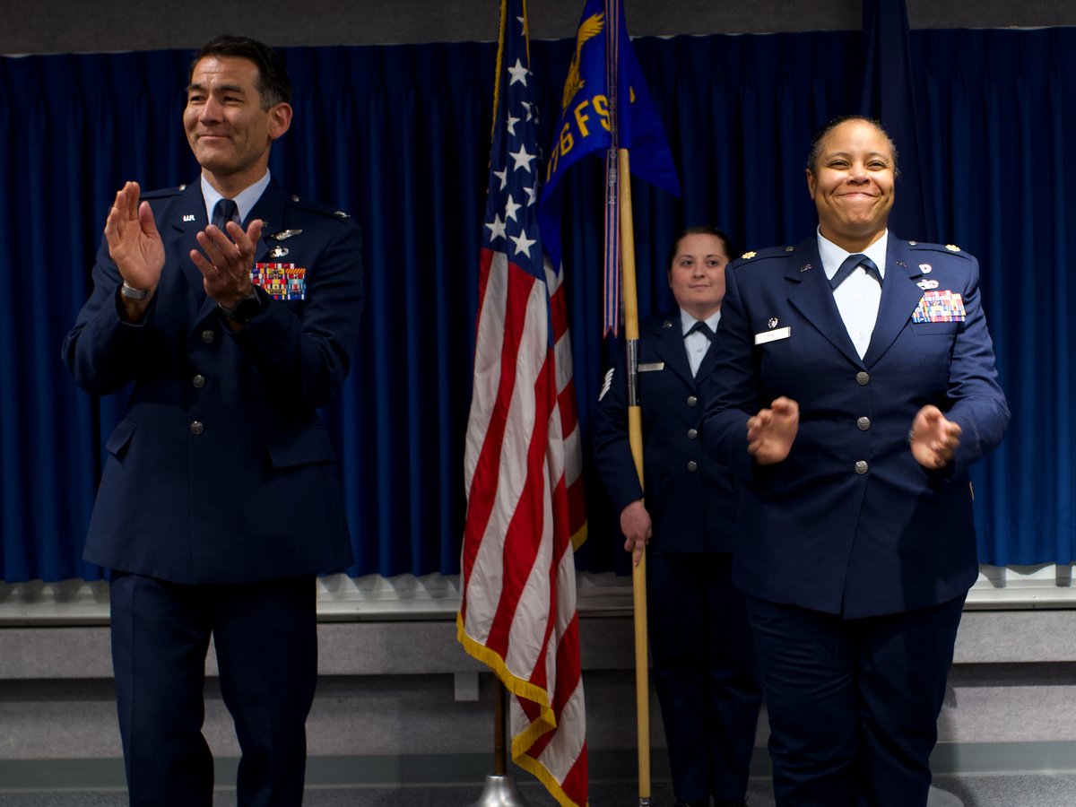 Congratulations to Maj. Yutashea Zirkle on succeeding command of the 176th Force Support Squadron from Lt. Col Hannah Sims, who will assume her new role as the wing director of staff. #ArcticGuardians #AKANG