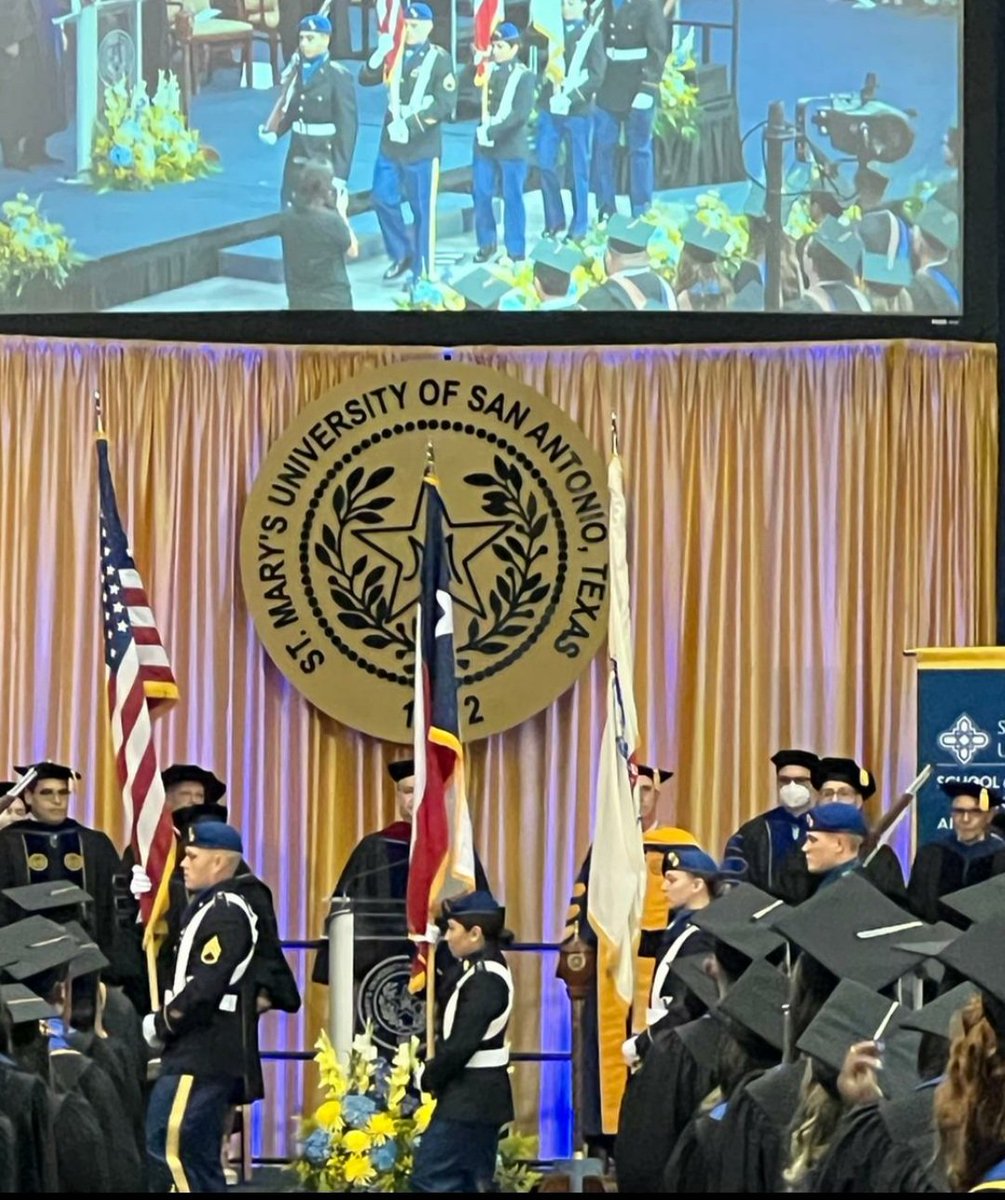StMarys_ROTC's tweet photo. #StMU Spring 2022 Commencement Ceremony! Congratulations #Rattlers! #LeadershipExcellence @StMarysU @5thBrigadeROTC https://t.co/tei4GQzisu