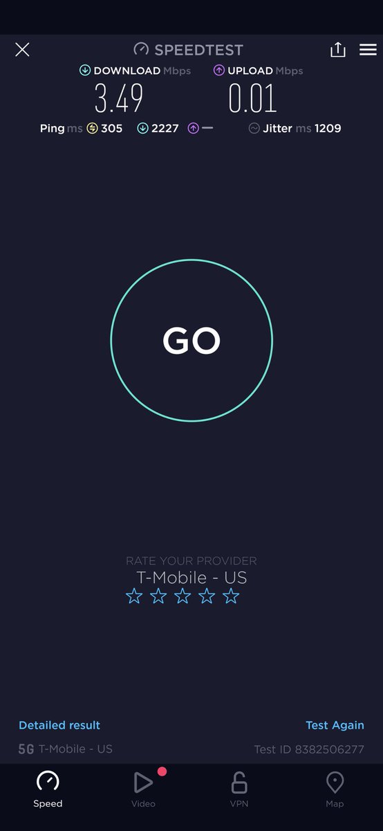 kgeissler2's tweet photo. @tmobile What's up with the ping and slow 5g speeds in Rowlett, TX. Been going on for about a week. https://t.co/AsVPElrnTc