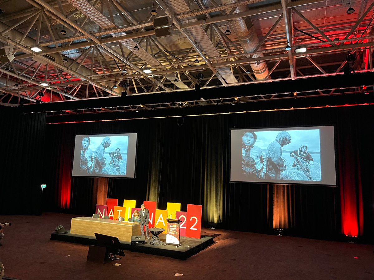Michael Coyne sharing his incredible photographic stories of life around the world - what an incredible storyteller showing great empathy. I may just need to book a trip after listening to this! ✈️📷 <a href="/aliaconference/">ALIA National 2024</a> #national22