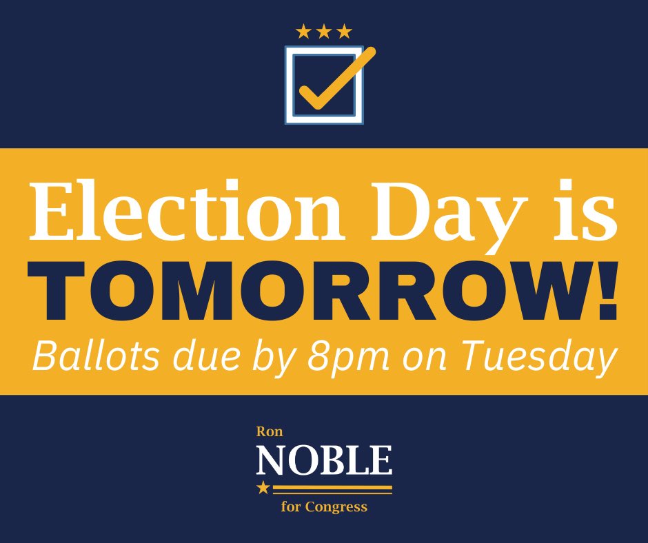 NobleForOregon's tweet photo. If you haven’t already, please remember to vote! Reclaiming the House majority starts in #OR06, but first, we need to make it through the primary. I’d be honored to earn your vote. #orpol https://t.co/ewsGKTI2Iy
